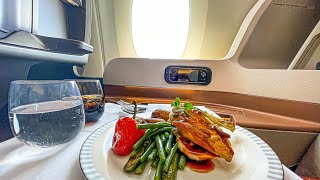 12 hours in Singapore Airlines A350 business class  REVIEW  Amsterdam  Singapore [upl. by Ecitnirp549]