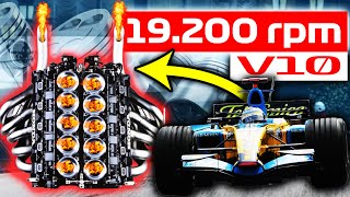 La era Dorada de los MOTORES V10 💥 ¿Cómo giraban a 20000 RPM ¿MEJOR SONIDO que los V12  F1 [upl. by Haslam]