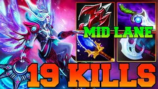 Vengeful Spirit Dota 2 Mid Lane New Meta 735 Carry Pro Gameplay Skills Item Build Support [upl. by Gamali576]