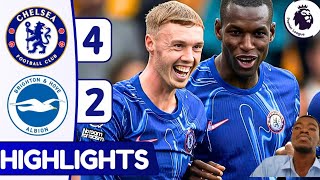 Chelsea vs Brighton 42  Highlights amp Goals  Premier League 202425 [upl. by Enyt]