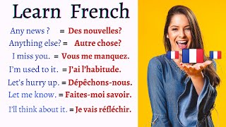 IMPORTANT and Common FRENCH Sentences and Phrases for Daily CONVERSATIONS  Learn French [upl. by Odraleba]