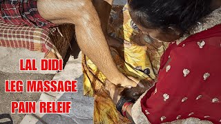 wooden stick back body and shoulder massage therapy by Lal baba sister sarswati deviasmr [upl. by Zolly]