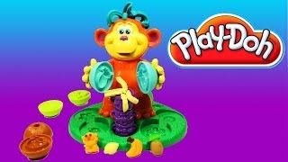 DibusYmas Play Doh Monkey playset play dough by Unboxingsurpriseegg [upl. by Horacio]