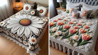 50 New Trending Crochet Bedsheet Designs 😍  ✨💡 [upl. by Laverne]