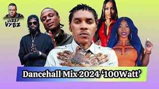 Dancehall 2024 Mix🍒💢100WATT Vybz KartelMasickaKraff And More🍒💢 [upl. by Aniv684]