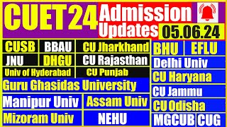 5th June 2024 CUET Updates  सिर्फ 10 मिनट में CUET एडमिशन की पूरी जानकारी [upl. by Lorin]