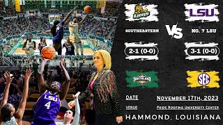 Southeastern vs No 7 LSU  NCAA Womens Basketball  111723 [upl. by Petrine]