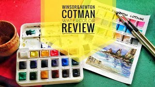 Winsor amp Newton  Cotman Watercolor Review [upl. by Noslen]