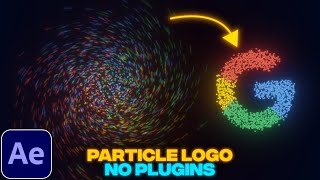 Particle Logo Animation Without Plugins  After Effects Tutorial  No Plugins [upl. by Aysan]