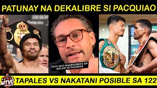 PACQUIAO Sobrang Dekalibre Algieri Nabiktima na  Nakatani Target si Tapales [upl. by Ennayr]