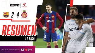 ¡CON GOL DE STUANI EL GIRO DERROTÓ AL BARSA Y ES ÚNICO LÍDER  Barcelona 24 Girona  RESUMEN [upl. by Grimaldi]