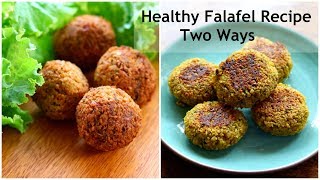 Falafel Recipe  How To Make Falafel With ChickpeasHealthy Gluten Free Chana Tikki  Skinny Recipes [upl. by Edvard]