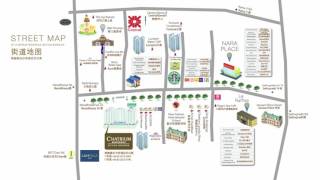 Chatrium Residence Sathon Bangkok Street Map [upl. by Anilatsyrc277]