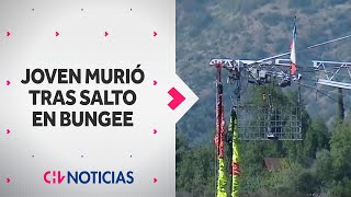 JOVEN MURIÓ TRAS SALTO EN BUNGEE en el Cajón del Maipo Agencia no tenía licencia al día [upl. by Nileek865]