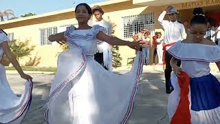 Folklore Dominicana Escuela Matías Ramón Mella Hondo Valle [upl. by Adnoloy]