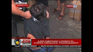 SONA Ilang kabataang lumabag sa curfew ordinance pinagdadampot [upl. by Bradford]