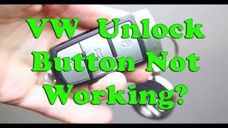 VW Passat B6 Door Unlock Button Not Working  Battery Replacement Fixed it [upl. by Sofko]