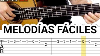 Melodías y canciones para guitarra fáciles tocar guitarra fácil acústica guitarraviva [upl. by Lau]