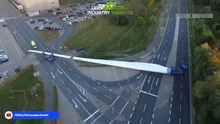 Testing amp Transporting Wind Turbine blades [upl. by Hasila]