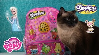 Shopkins Surprise Backpack With MLP Disney Frozen Donutella amp more Opening  PSToyReviews [upl. by Raphael]