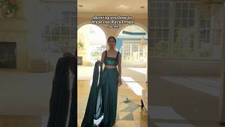 How to Drape the Raya Drape Saree indianwedding [upl. by Muncey]