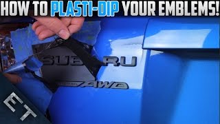 How To Plasti Dip EmblemsBadges on Your Car  Step By Step Guide [upl. by Bottali458]