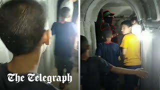 Children led through Hamas tunnels IDF reveals [upl. by Larson]