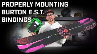 How To Mount Burton EST Bindings [upl. by Caldwell561]