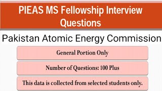 PIEAS MS Fellowship Interview Questions [upl. by Ellezaj556]