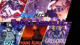 Blue Archive All Total Assault Raid Bosses BGM Vol F Spoiler [upl. by Erdnassak415]