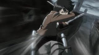 Mikasa kills an aberrant titan [upl. by Atteuqcaj]