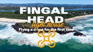 Flying a friends drone for the first time Fingal Head Light House  East Coast of Australia [upl. by Ylas165]