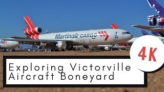 4K Drive across the Airliner Boneyard Storage Area at Victorville Airport  DC10 MD11 amp more [upl. by Wrigley]