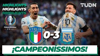 HIGHLIGHTS  Italia 03 Argentina  Finalissima 2022  TUDN [upl. by Hole]