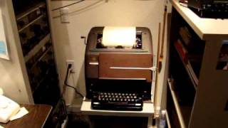 RTTY TELETYPE MODEL 15 JUST WATCH LISTEN AND ENJOY [upl. by Parsifal]