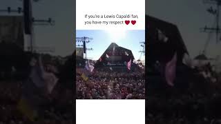 Fans help Lewis Capaldi during Tourettes tics [upl. by Amo]