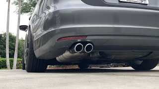 MK6 25L Jetta  GLI and Flowmaster Muffler Exhaust Mod BeforeAfter [upl. by Imorej799]