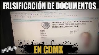 Falsificación de documentos en CDMX [upl. by Ecirtahs]