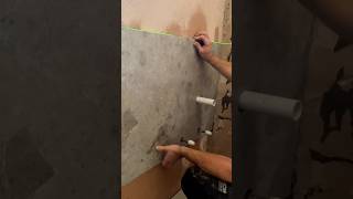 Pipes amp Basin Waste in Large Porcelain Tiles bathroomupgrade homeimprovement tilepro tiled [upl. by Inasah]