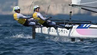 Olimpiadi Parigi Tita e Banti vincono loro nel Nacra 17 [upl. by Nodanrb286]