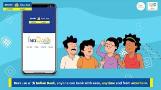 IndOASIS Mobile App Indianbank [upl. by Dutch]