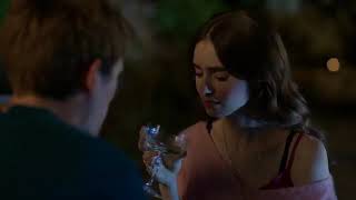 Emily in Paris  Kissing Scene  Emily and Timothee Lily Collins and Victor Meutelet [upl. by Kolk]