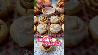 Mochi cinnamon rolls 🤎 recetaspostres receta [upl. by Ayisan]