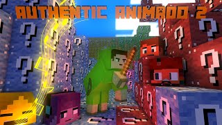 AUTHENTICGAMES ANIMADO 2 DISFARCE DE LUCKY BLOCK [upl. by Murat451]