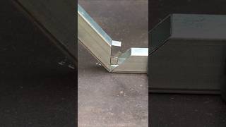 Amazing 90 degree joint without welding cuttingskills welding metal ironwelding [upl. by Eintirb849]