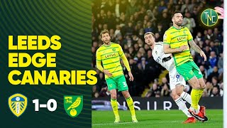 LEEDS UNITED 10 NORWICH CITY  TOUGH BATTLE FOR CANARIES [upl. by Nwahsav]