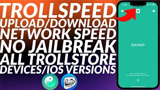 Install TrollSpeed with Trollstore 2 Display Network Speed on iPhoneiPad Without Jailbreak  Easy [upl. by Lletnohs]