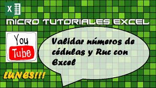 VALIDAR CÉDULA Y RUC ECUADOR CON EXCEL [upl. by Nilok]