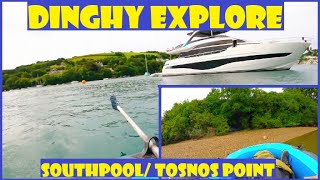 Dinghy Explore Southpool CreekKingsbridge Estuary Tosnos Point EP7 [upl. by Allrud]