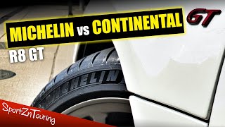 Michelin Pilot Sport 4S vs Continental Sport Contact 6 on our Audi R8 GT Spyder  a tough choice [upl. by Leirza]